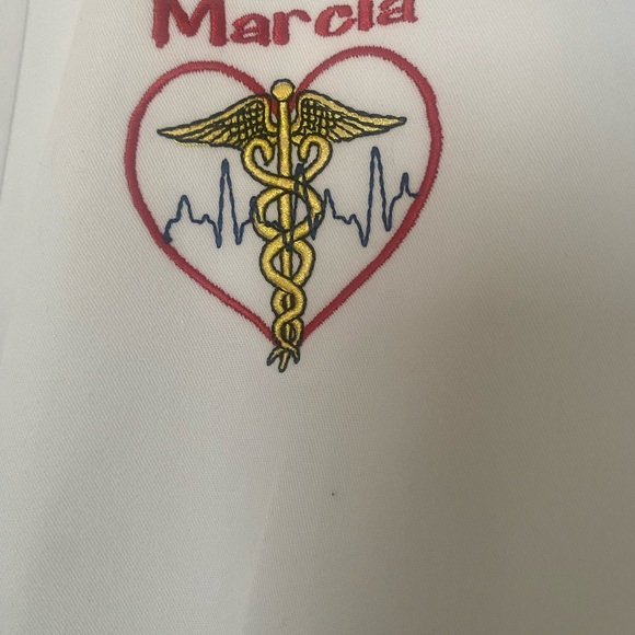 White Grey’s Anatomy Registered Nurse jacket, already embroidery name Marcia - Picture 3 of 5